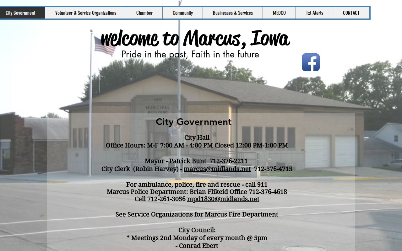 Marcus clerk and police contact source for Marcus warrant records