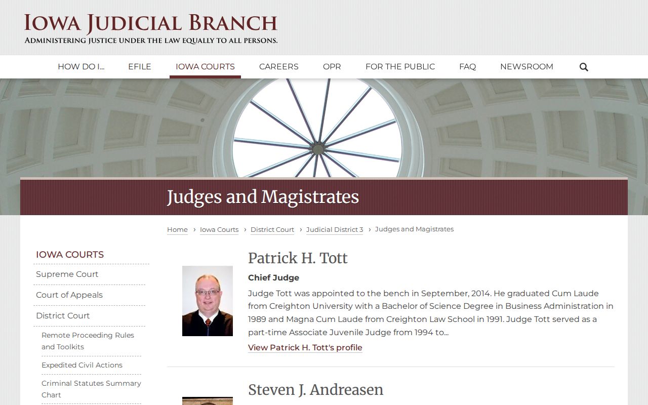 Cherokee County warrant records District 3 judicial roster
